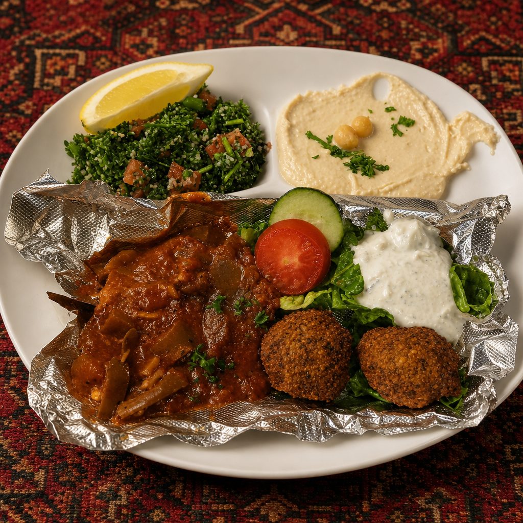 Meat Stuffed Plate.